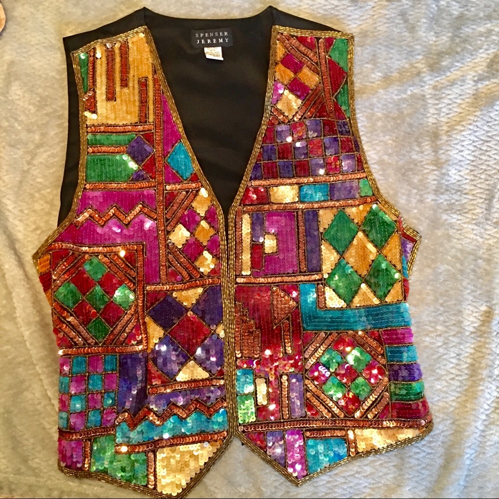 Sequin vest